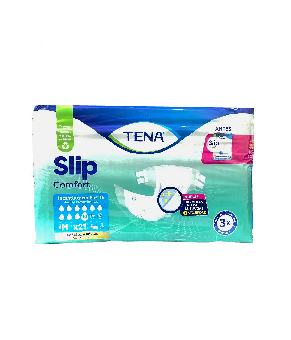 PAÑALES TENA SLIP CLASICO MEDIUM BOLSA X 21 UNS